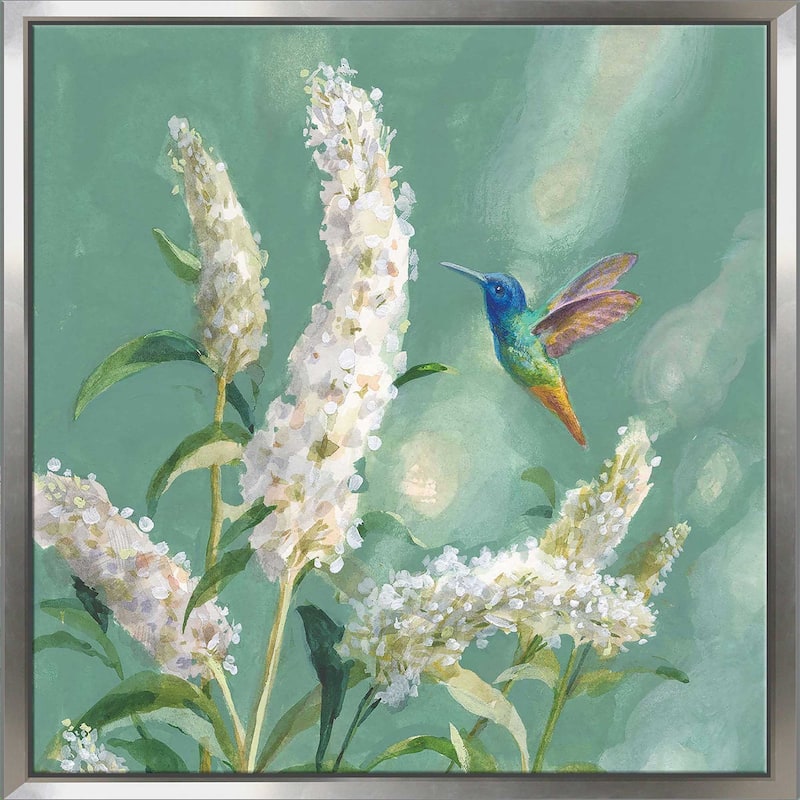 "Hummingbird Spring II" Print on Floating Canvas