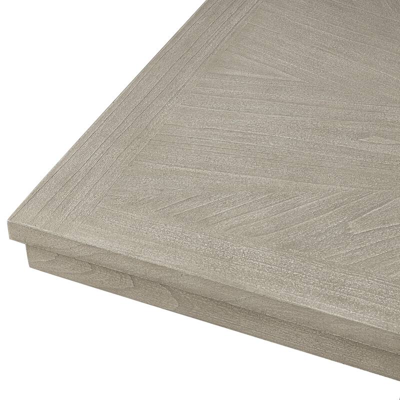 Furniture of America Yetaria Modern Farmhouse 6-Piece Natural Wood Dining Table Set