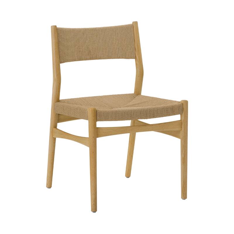 Pasadena Erie 5 Piece Round Dining Set with Paper Cord Chairs