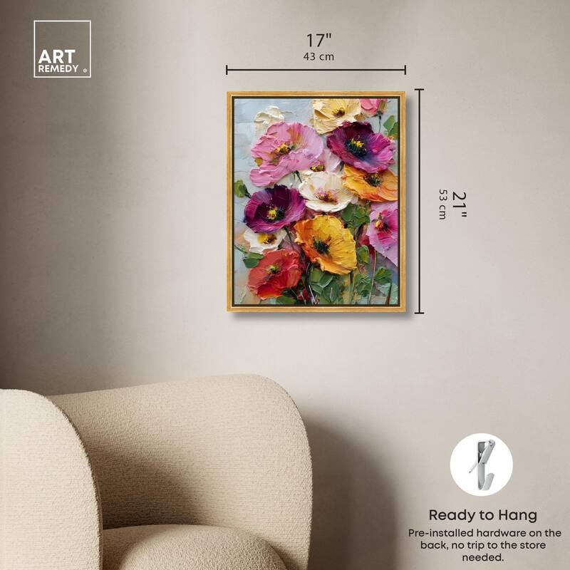 Floral Texture II Canvas by Art Remedy
