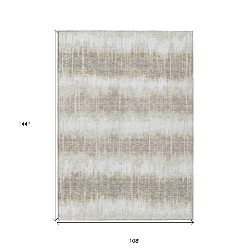 HomeRoots Striped Transitional Rectangle Outdoor Rug