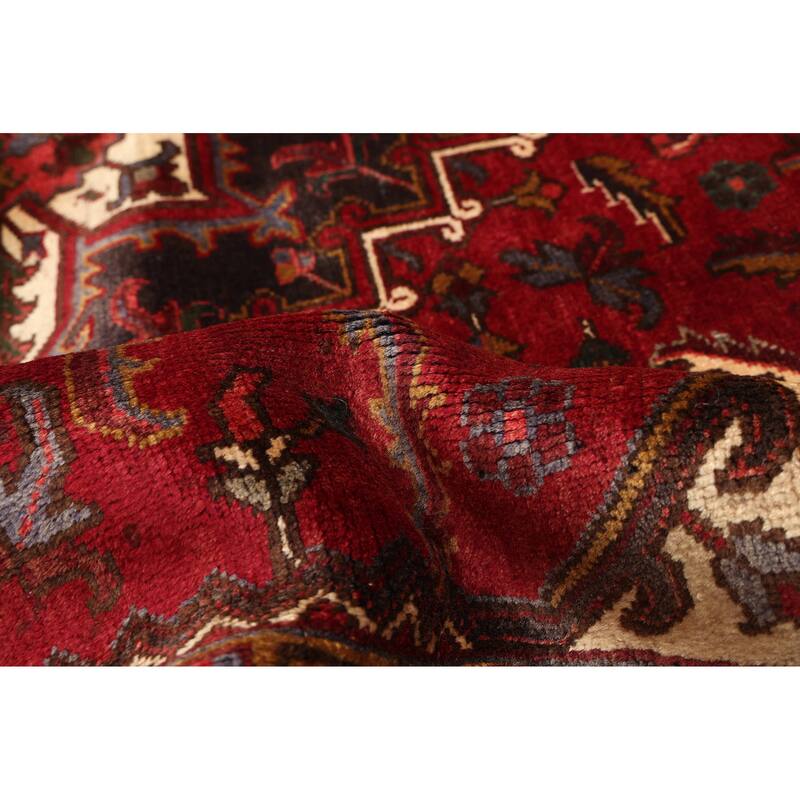 ECARPETGALLERY Hand-knotted Sarabi Dark Red Wool Rug - 6'7 x 9'5