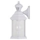 preview thumbnail 12 of 12, Auburn Aluminum 6.25-in. W 1 Light Motion Sensor Dusk to Dawn Outdoor Wall Lantern Clear Glass