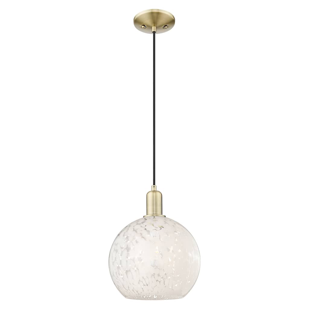 Innovations Lighting Endless Possibilities Arcadia - White Mouchette - 1 Light 10" Cord Hung Mini Pendant
