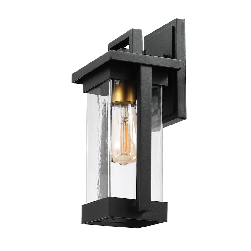 Globe Electric 91005238 Gia 13" Tall Outdoor Wall Sconce - Matte Black
