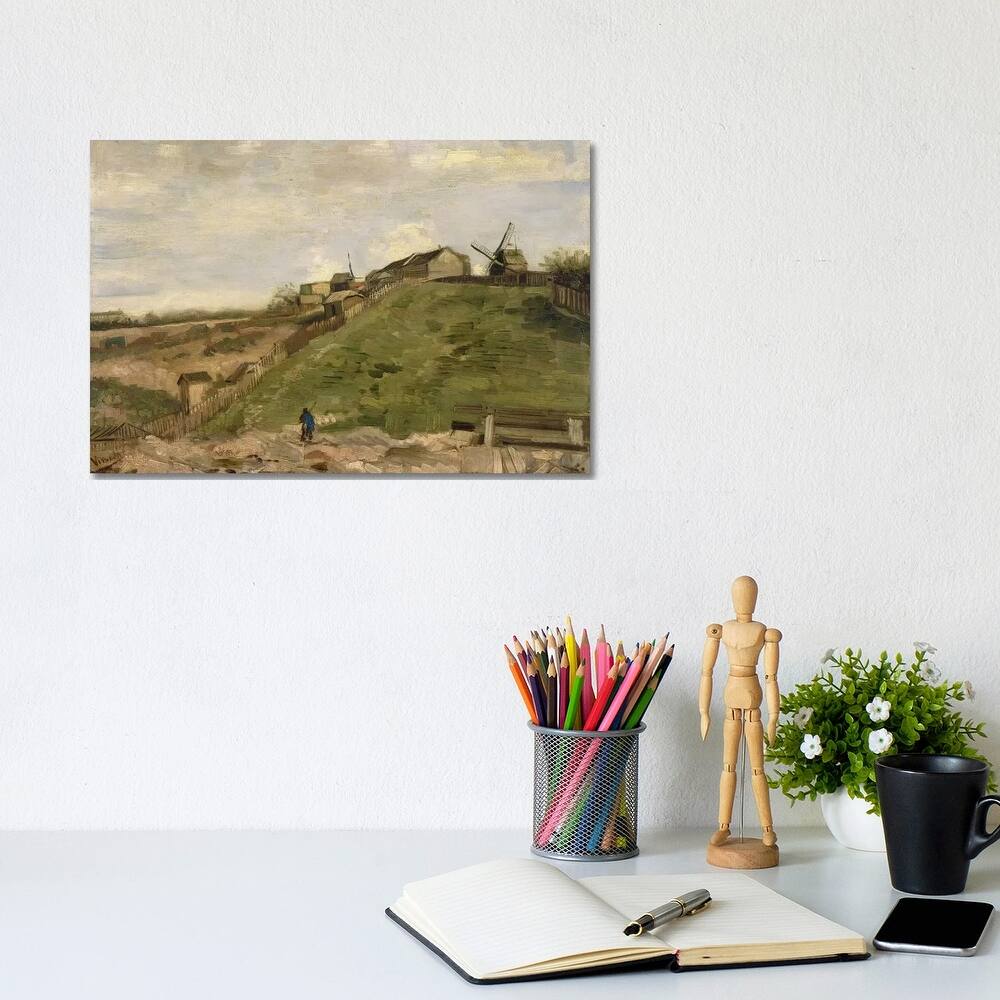 iCanvas "The Hill at Montmartre with Stone Quarry" by Vincent van Gogh Canvas Print