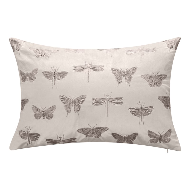 Edie At Home Butterflies & Moths Decorative Throw Pillow 13x20