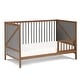 preview thumbnail 5 of 3, Convertible Crib in Walnut and Charcoal Finish