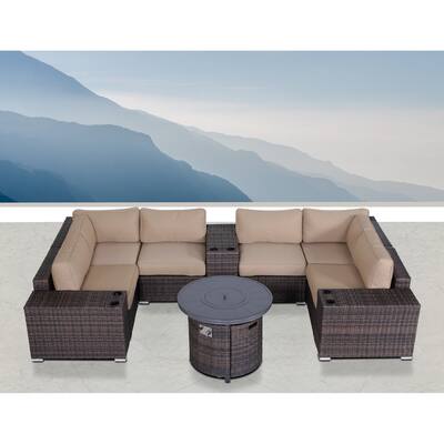 LSI 10 Piece Seating Group With Sunbrella Cushions