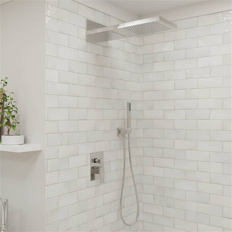 GIVINGTREE Deluxe 22" Wall Mounted Waterfall Rain Shower System (valve Included)