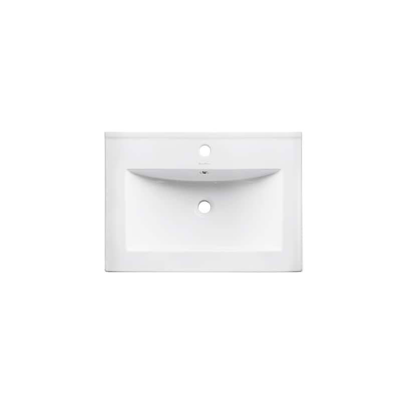 Swiss Madison Pierre 24" Single, Metal Frame, Open Shelf, Bathroom Vanity