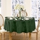 preview thumbnail 44 of 48, Elrene Barcelona Damask Elegant Fabric Tablecloth 60"x84" Oval - Hunter