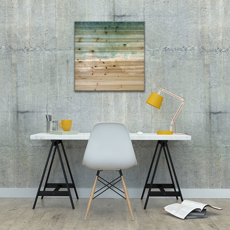 Ocean Waves II Print On Wood by Maggie Olsen - Multi-Color
