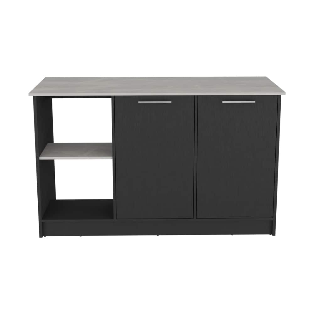 Kitchen Island for Dining Room,Two open storage shelves, Kitchen