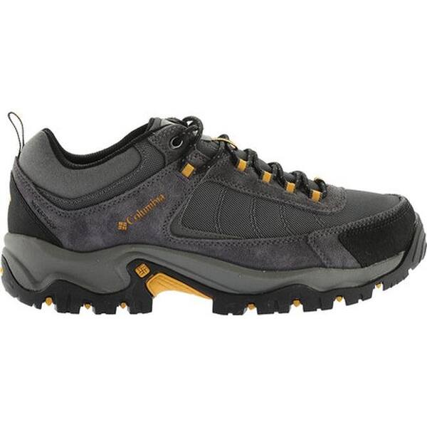Shop Columbia Men S Granite Ridge Waterproof Hiking Shoe Dark Grey Golden Yellow Overstock 18915818