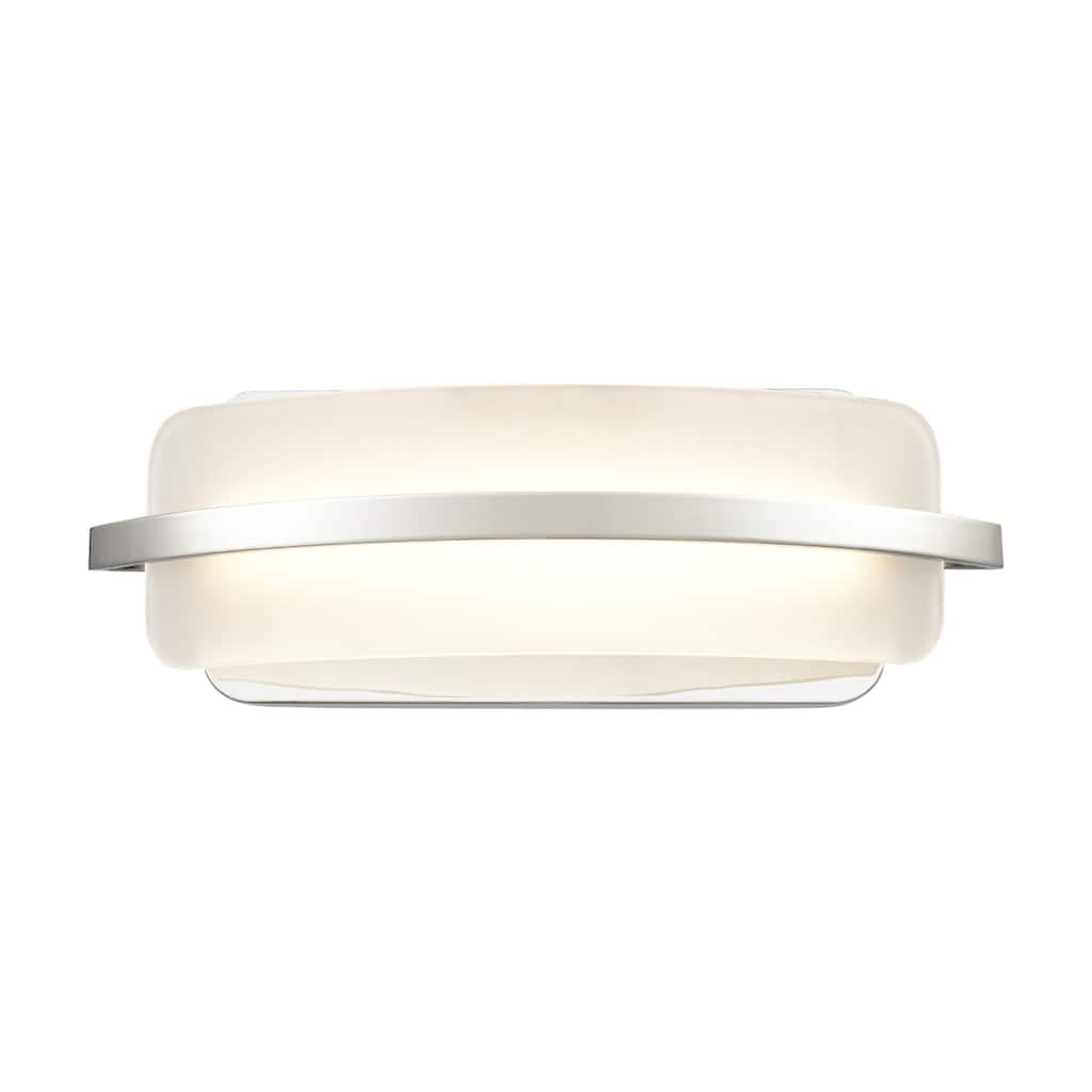 Curvato 16-inch Wide LED Vanity Light in Polished Chrome