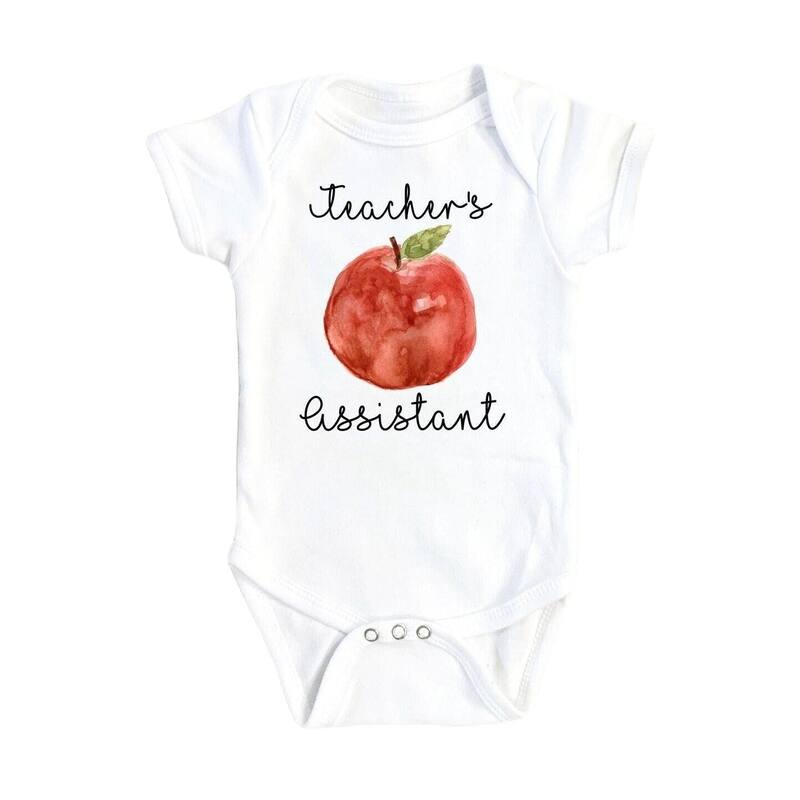 Teacher's Assistant - Baby Boy Girl Clothes Infant Bodysuit Funny Cute Newborn - Natural - Newborn