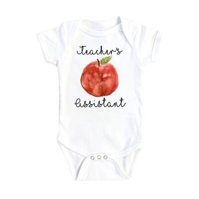 Teacher's Assistant - Baby Boy Girl Clothes Infant Bodysuit Funny Cute Newborn
