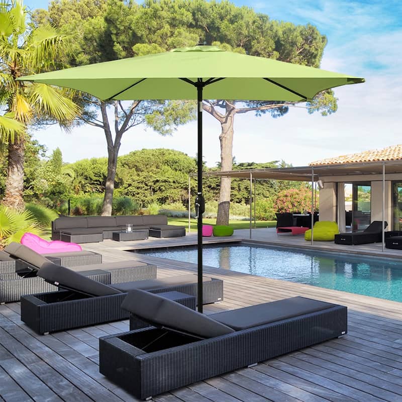 Maypex Square Market Umbrella - Lime Green