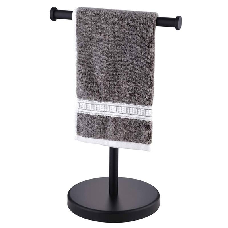 Countertop T-Shape Towel Rack Holer with Heavy Weight Base