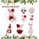 preview thumbnail 2 of 4, DolliBu Santa Rose Gold Bunny Stuffed Animal Plush with Santa Outfit - 8 inches