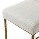 preview thumbnail 10 of 24, 247 Shop At Home Lalia Modern Hammered Metal Square Back Counter Height Dining Chair