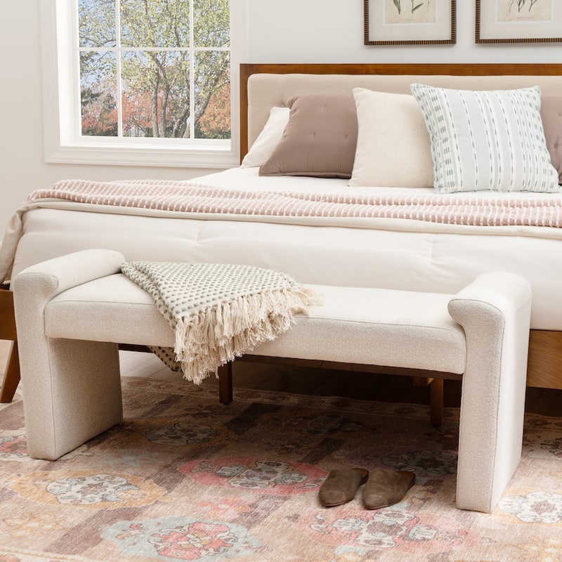 Linn Upholstered 50 Inch Bench
