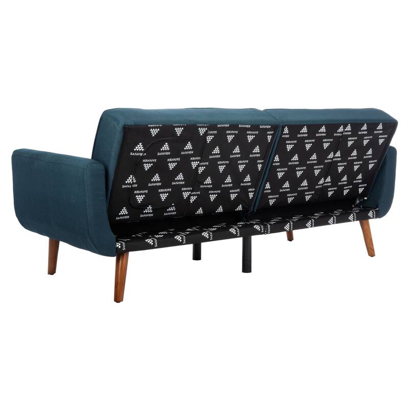SAFAVIEH Bushwick Mid-century Foldable Futon Sofa Bed - 82.3" x 34.3" x 34.3"