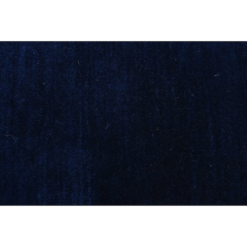ECARPETGALLERY Hand Loomed Kashkuli Gabbeh Dark Blue Wool Rug - 2'10 x 4'10