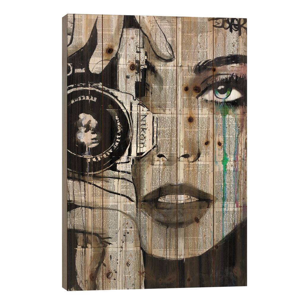 Zoom Print On Wood by Loui Jover - Multi-Color