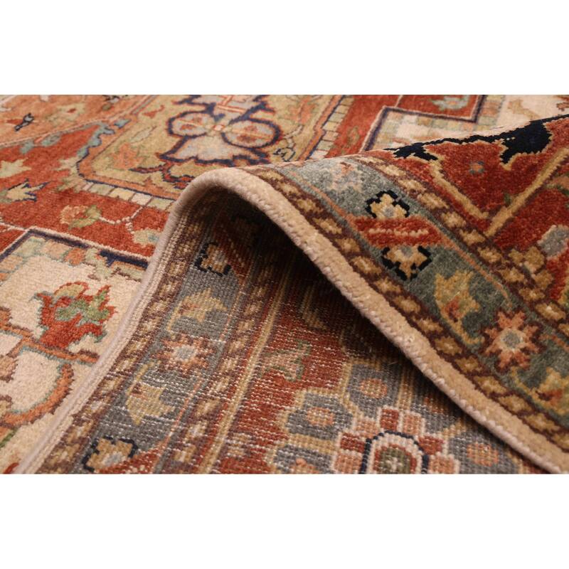 ECARPETGALLERY Hand-knotted Jules Sultane Ivory Wool Rug - 9'0 x 12'0