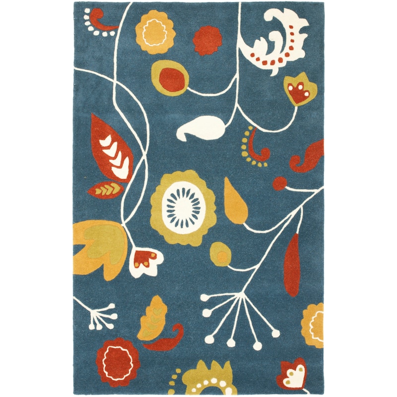 SAFAVIEH Handmade Soho Kaleena Floral N.Z. Wool Rug