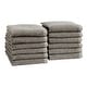 preview thumbnail 66 of 184, 100% Cotton Acacia Collection Ultra Absorbant Popcorn Bath Towels Washcloths (12-Pack) - DARK GREY