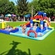 preview thumbnail 3 of 11, Inflatable Water Park with Slide and Blower,Outdoor Bounce House Splash Pool, ETL Certified Blower Included,Backyard Water Slide