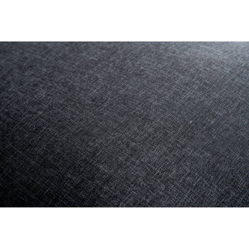 NADAAL STUDIOS Varyn Outdoor Accent Chair, Stainless Steel Frame and Olefin Upholstery, Speckled Charcoal