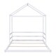 preview thumbnail 6 of 14, Wooden Full Size House Kids Bed Frame with Guardrail for Fun Sleeping Space, Safety Guaranteed, Easy to Assemble, White