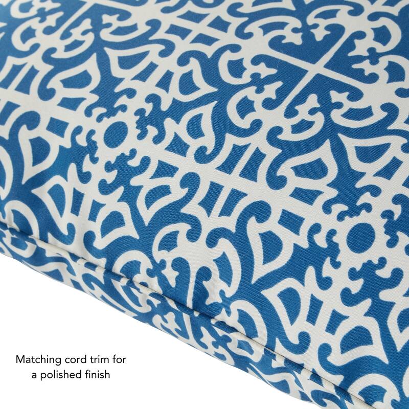 Outdoor Indigo 2-Piece Premium Deep Seat Cushion Set (Cushions Only)