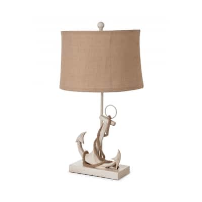 Set of 2 Anchor Table Lamps - 15 W x 28 D x 9 H