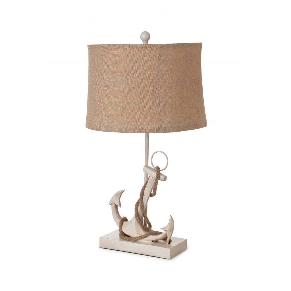 Set of 2 Anchor Table Lamps - 15 W x 28 D x 9 H