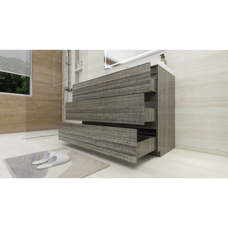 Aron 48'' Freestanding Vanity with Reinforced Acrylic Sink