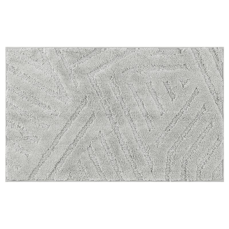 Bathroom Rugs Non Slip Bath Mat Geometric Luxury Soft Microfiber Mat Washable Carpet for Bathroom