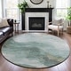 preview thumbnail 49 of 66, Premium Washable Super Soft Abstract Contemporary Mayfield Rug Teal - 8' x 8'