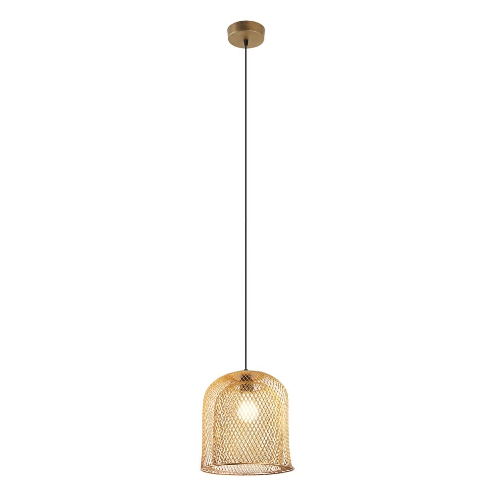 Azure River of Goods Gold Bell-Shaped Pendant Lamp - 10.1" x 10.1" x 12.25"/71.25"