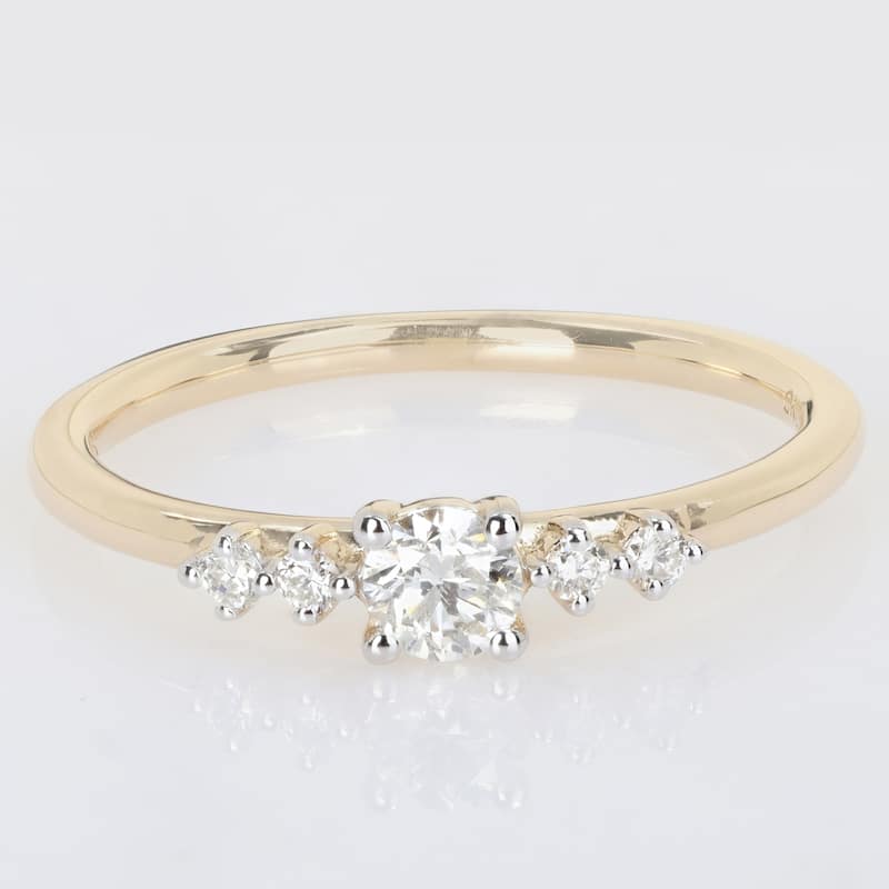 Miadora 1/3ct TDW Diamond Ring in 14k Yellow Gold