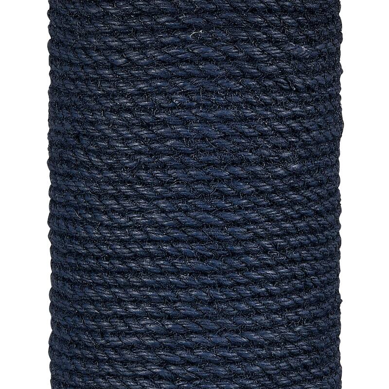 Elk Home Sherman Navy With White Linen Drum Shade Table Lamp