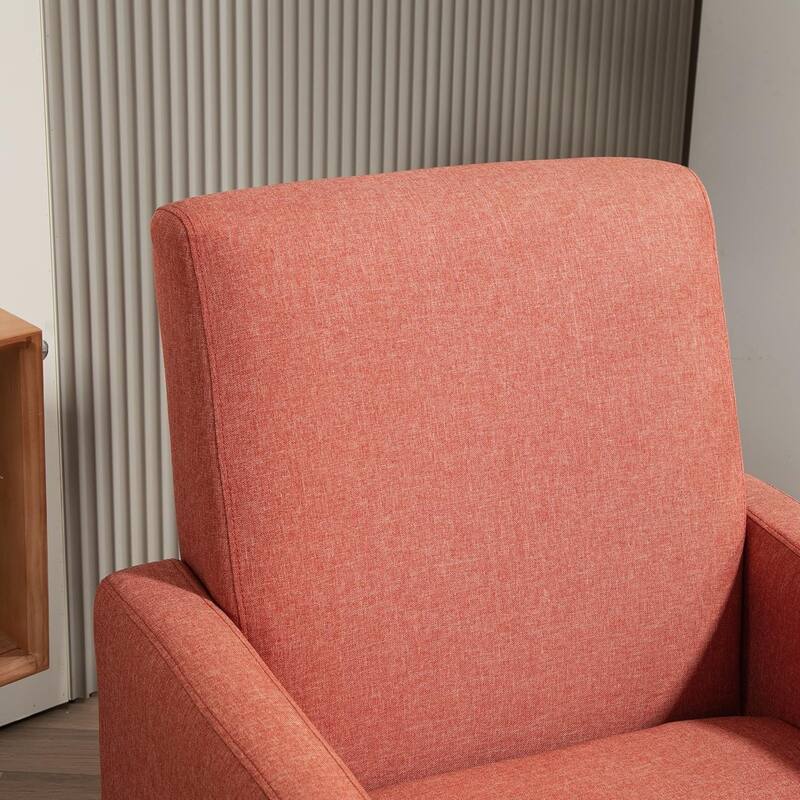 Minimalist Elegant Style Armchair with Solid Wood Frame Construction and New Soft Sponge