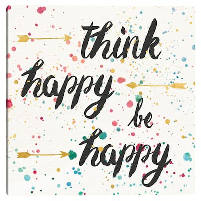 Think Happy II Canvas Art Print