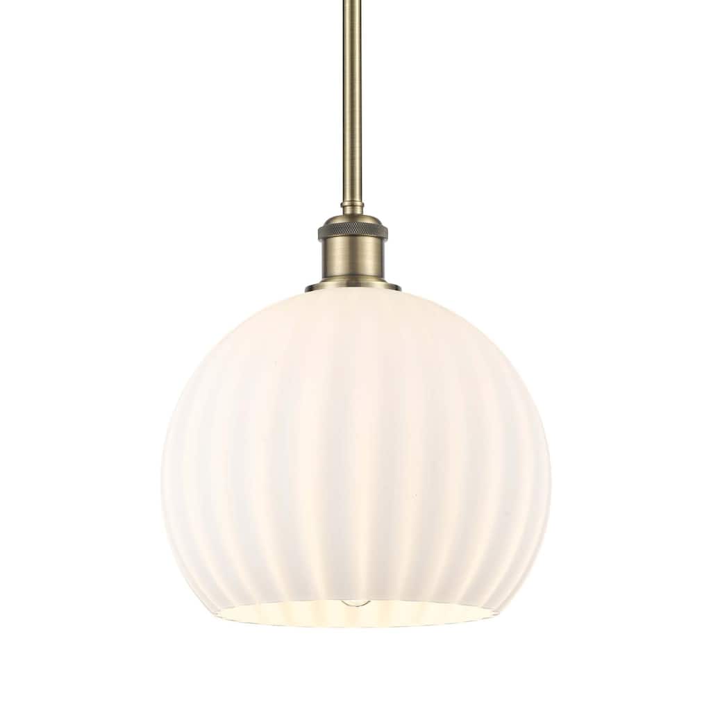 Innovations Lighting 516-1S-12-10 White Venetian Pendant White
