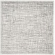 preview thumbnail 18 of 22, SAFAVIEH Adirondack Abstract Grid Distressed Rug 10' Square - Silver/Ivory - Square