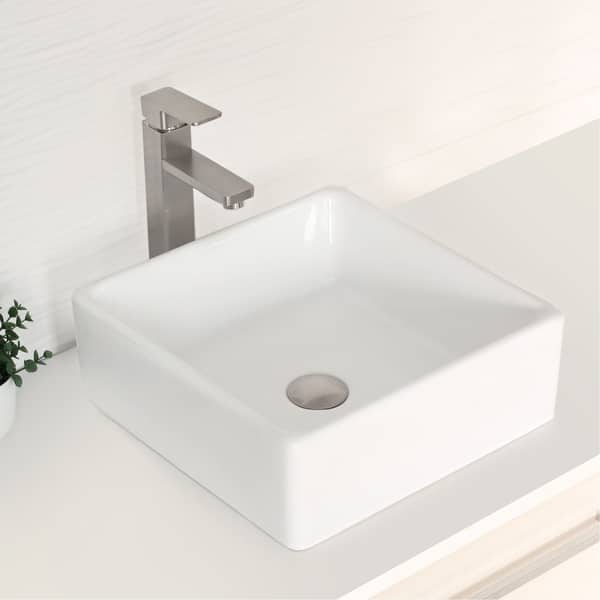 slide 2 of 36, Single Hole Single-Handle Vessel Bathroom Faucet - Faucet Height: 12" | Spout Height: 8 3/4"